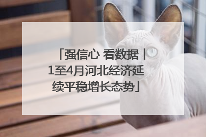 强信心 看数据丨1至4月河北经济延续平稳增长态势